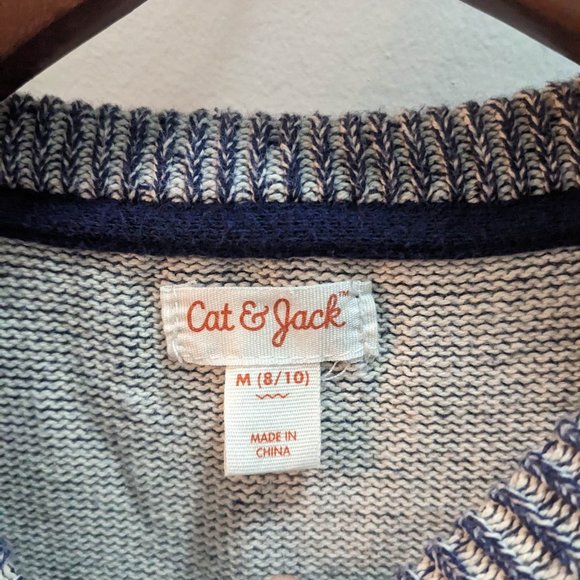 *10/$25* Boy's Cat & Jack Blue Sweater - Size Medium (8/10) - Picture 2 of 2